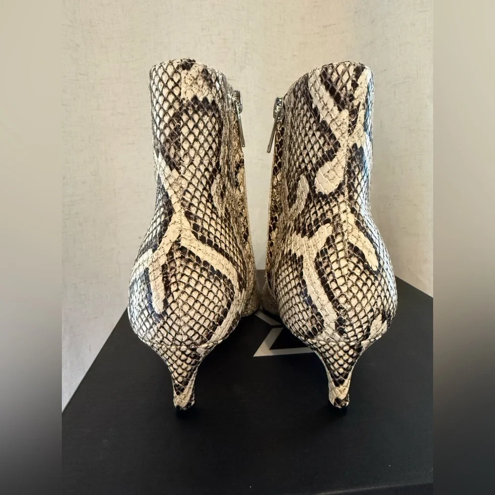 Marc Fisher Snakeskin Pointed Toe Ankle Booties - Picture 4 of 7